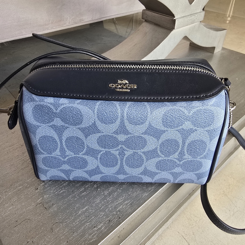 Coach Blue Signature Crossbody Bag
